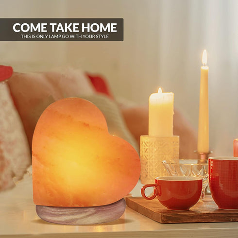 Multicolor Heart Salt Lamp 3-5 lbs | HIMALAYAN GLOW